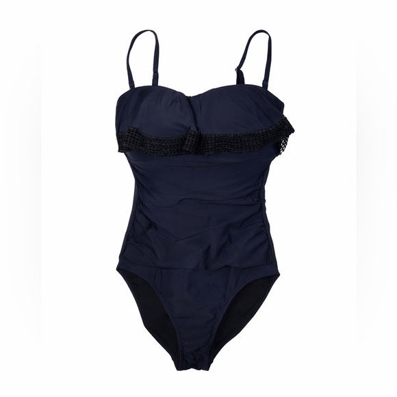 Kona Sol Other - Kona Sol Woman’s Black Underwire One-piece Swimsuit Size Medium